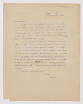 Letter to Henry Barton Jacobs, November 25, 1906
