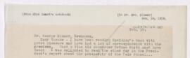 Letter to George Blumer, February 19, 1919