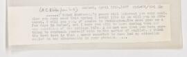Letter to Arnold Carl Klebs, April 12, 1907