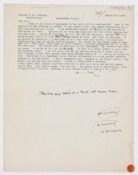 Letter to Harvey Cushing, March 18, 1907