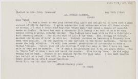 Letter to Mabel Brewster, May 15, 1914
