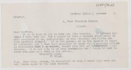 Letter to Edward A. Sharpey Schäfer, March 4, 1900