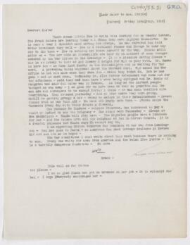 Letter to Susan Revere Chapin, July 16, 1915