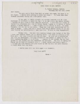 Letter to Mrs. John Revere