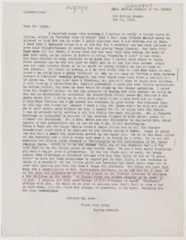 Letter to Henry Vining Ogden, February 20, 1888