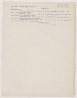 Letter to John H. Musser, March 28, 1903