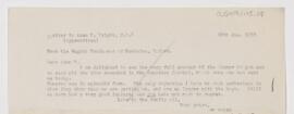Letter to Adam H. Wright, January 28, 1913