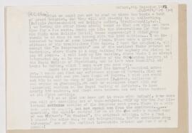 Letter to Arnold Carl Klebs, December 9, 1912