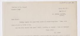 Letter to Sigmund Adolphus Knopf, July 26, 1919