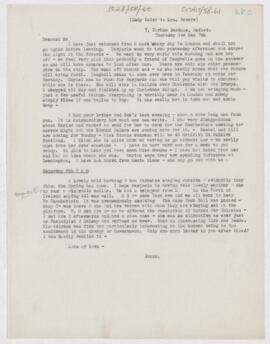 Letter to Mrs. John Revere
