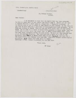 Letter to Herbert Stanley Birkett, January 4, 1915