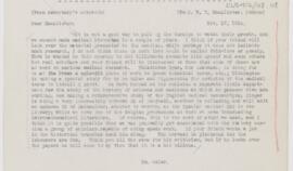 Letter to John Young Walker MacAlister, November 17, 1914