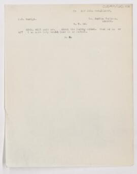 Letter to John Young Walker MacAlister, May 5, 1918