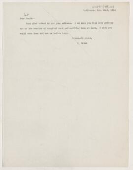 Letter to Joseph Hersey Pratt, November 22, 1902