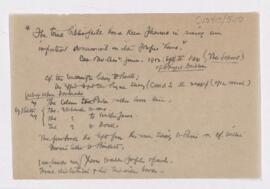 Cushing's notes, rare book acquisitions
