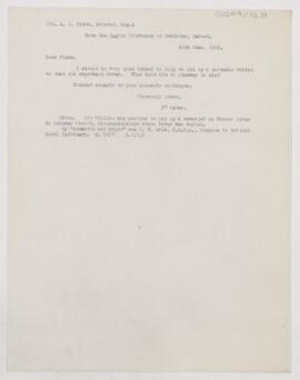 Letter to John Alexander Nixon, June 24, 1912