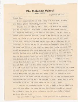 Correspondence from Jean Jefferson Penfield to WGP (arranged as bundled)
