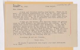 Letter to Emanuel Libman, December 23, 1918
