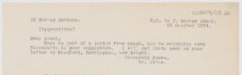 Letter to John George Adami, October 12, 1914