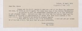 Letter to Grace W. Myers, April 18, 1918