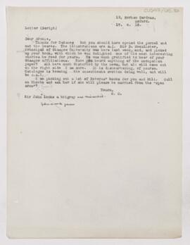 Letter to Thomas Archibald Malloch, April 17, 1918