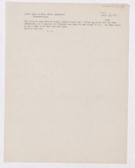 Letter to Mabel Brewster, April 11, 1917