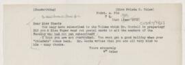Letter to Frieda C. (Elizabeth) Thies, July(?) 21, 1902