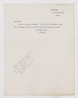 Letter to James William White, (September, 1905 ? )