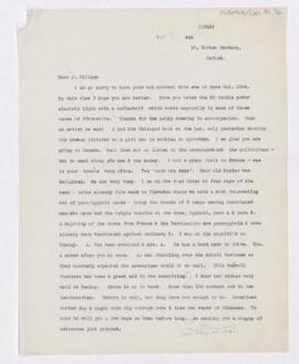 Letter to Charles Joseph Singer, November 5, 1915