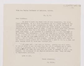 Letter to Fielding Hudson Garrison, May 18, 1918
