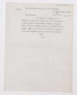 Letter to John Young Walker MacAlister, September 14, 1918
