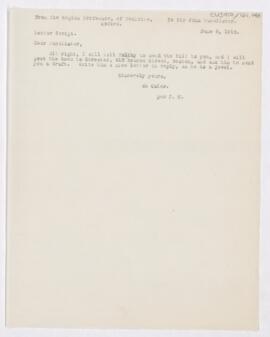 Letter to John Young Walker MacAlister, June 5, 1916
