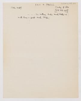 Letter to Thomas Archibald Malloch, February 3, 1918