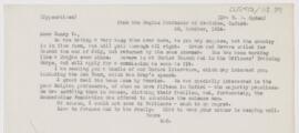 Letter to Henry V. Ogden, October 28, 1914