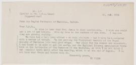 Letter to Charles Nicoll Bancker Camac, February 25, 1914