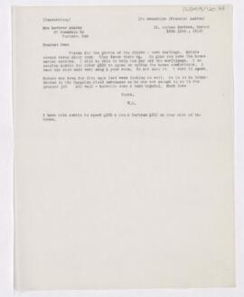Letter to Gwendolyn Francis Andras, November 16, 1915