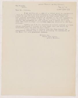 Letter to Mr. Provost, December 10, 1903