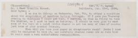 Letter to Henry Vining Ogden, January 23, 1894