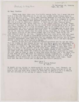 Letter to Charlotte Osler, September 24, 1891