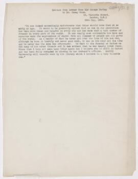 Letter to Casey Albert Wood, May 29, 1920