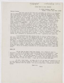 Letter to Mrs. John Revere