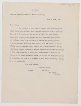 Letter to Anson Phelps Stokes, June 14, 1913