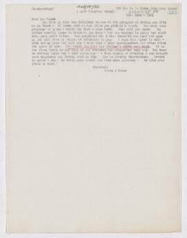 Letter to Henry Vining Ogden