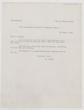 Letter to Henry Phipps, September 7, 1912