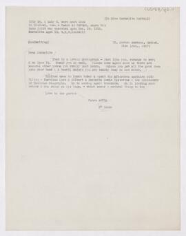 Letter to Carmelita Nuttall, January 11, 1917