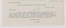 Letter to D'Arcy Power, December 16, 1912