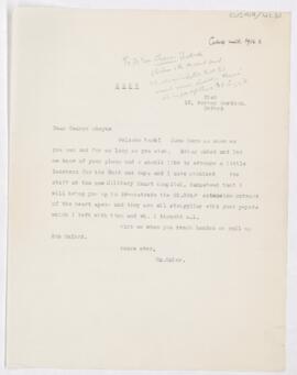 Letter to George Cheyne Shattuck, January 31, 1916