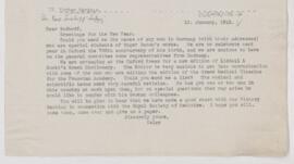 Letter to Karl Sudhoff, January 13, 1913