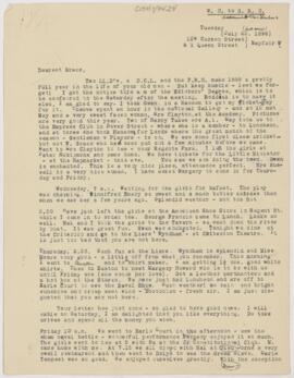 Letter to Grace Revere Osler, July 22, 1898