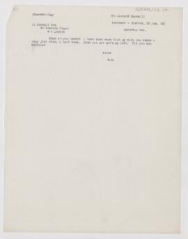 Letter to Leonard L. Mackall, June 22, 1913